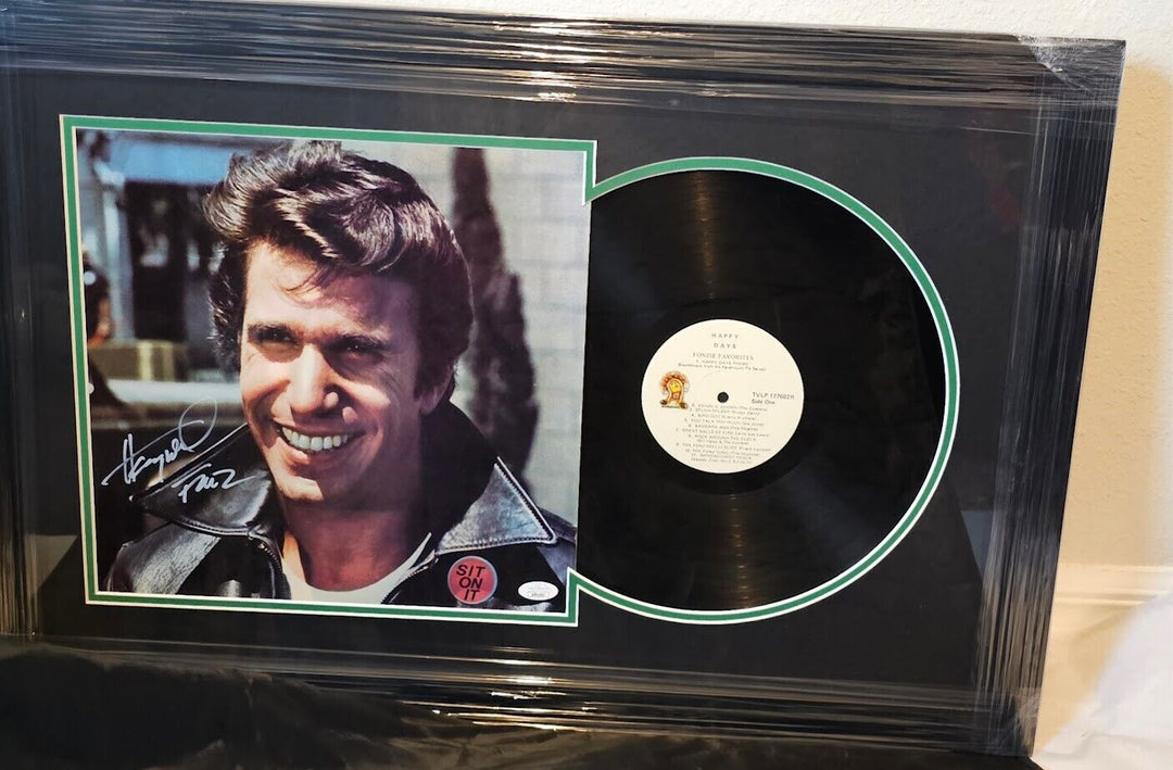 Henry Winkler signed LP Happy Days Fonzie's Favorites Autographed  JSA RARE