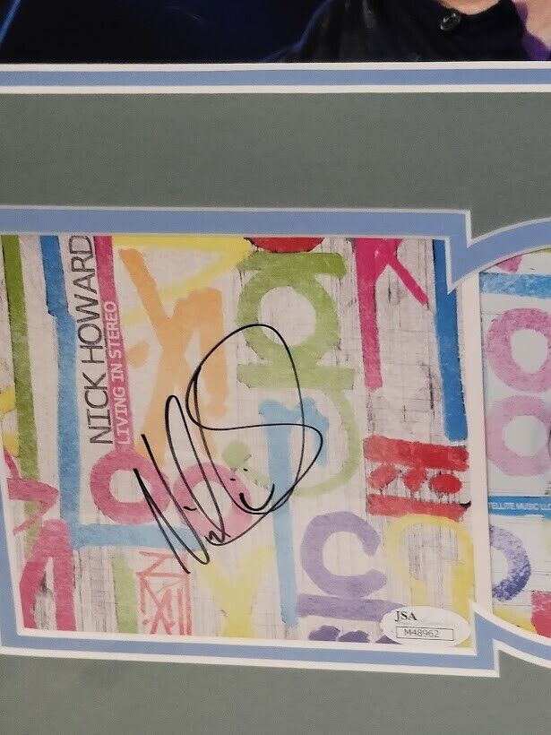 NIck Howard Signed Autographed Living in Stereo CD  Custom Framed JSA
