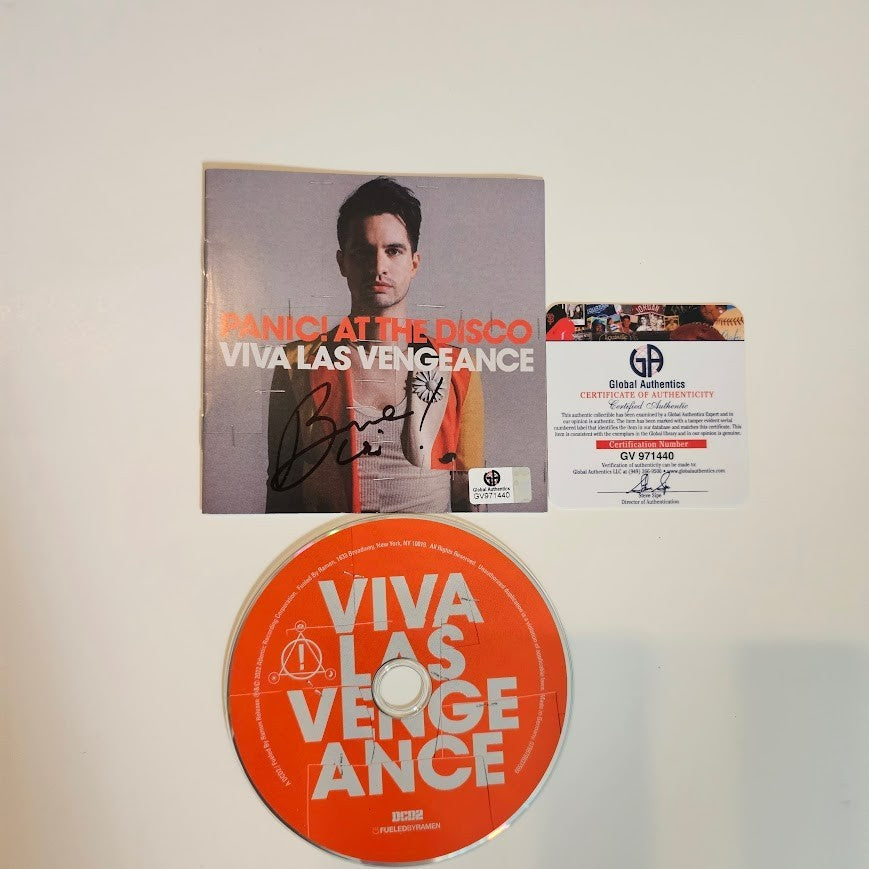 Panic at the Disco Autographed Signed CD Viva Las Vengence Global Authentics COA