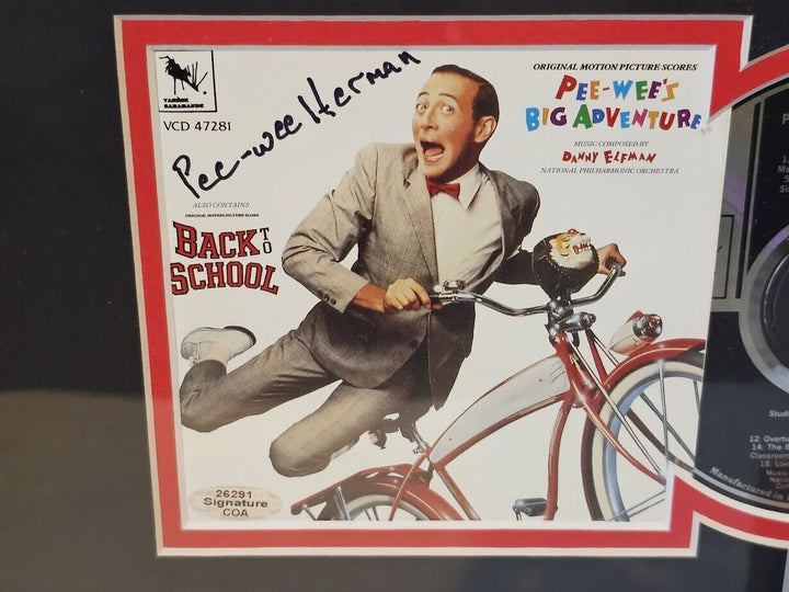 Paul Reubens Pee-Wee Herman Signed Pee Wee's Big Adventure Authenticated COA