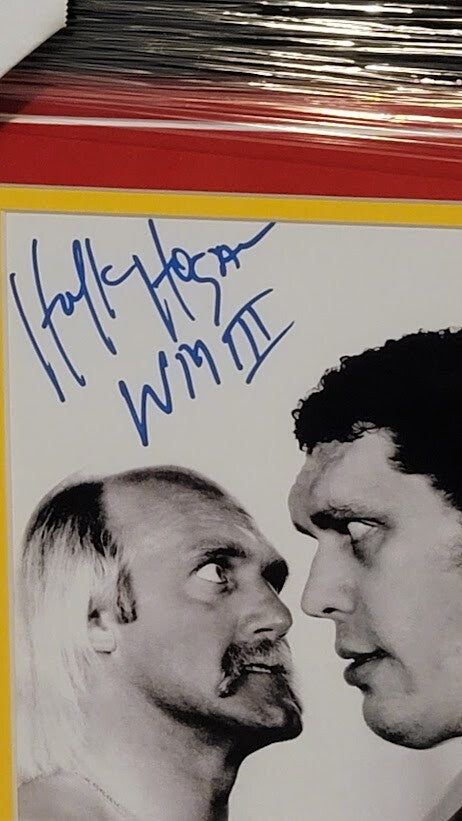 Hulk Hogan signed Autographed 8x10  Framed Picture JSA COA Wrestle Mania