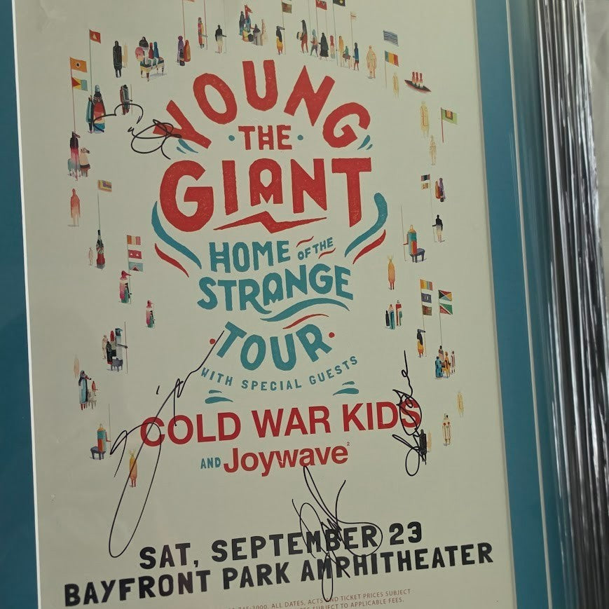 Young the Giant  Signed Concert poster Bayfront Park  Autographed  JSA Certified