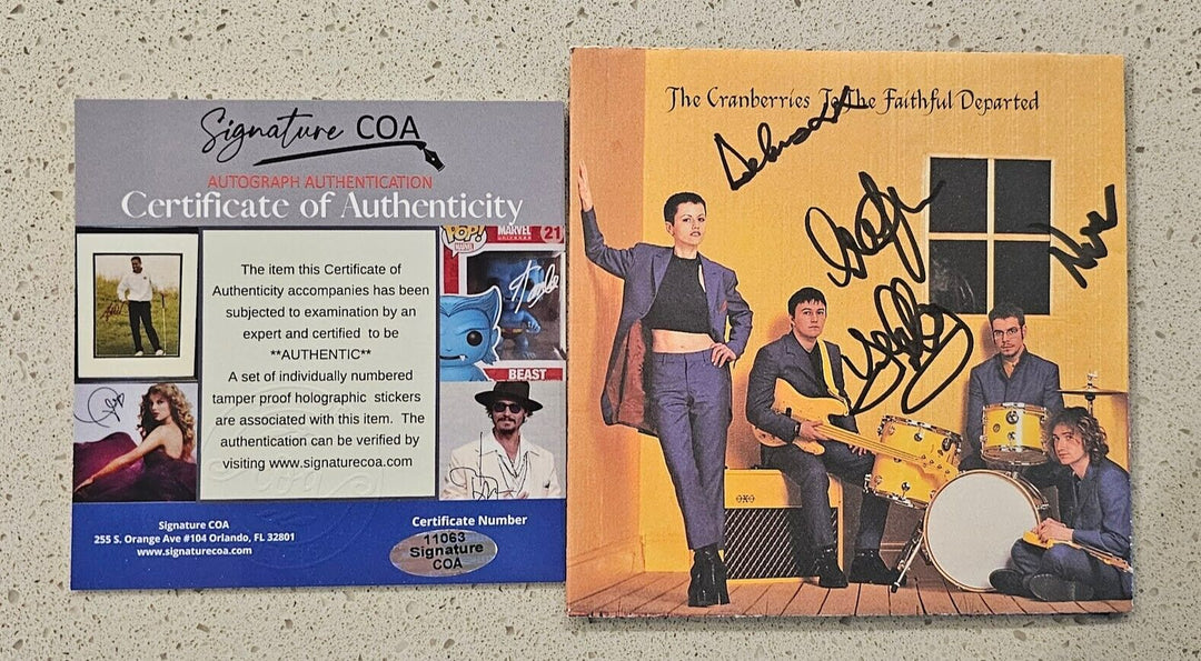 The Cranberries Autographed Signed  To The Faithfull Departed CD Certified