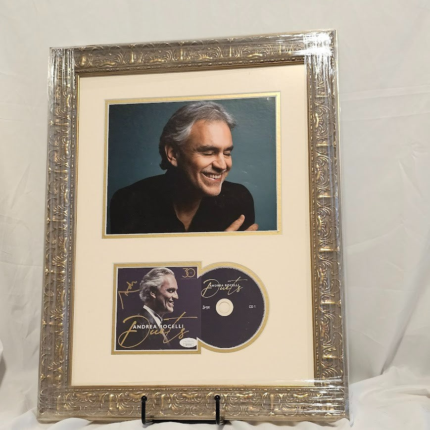Andrea Bocelli  Signed Autographed Duets CD  Framed JSA COA