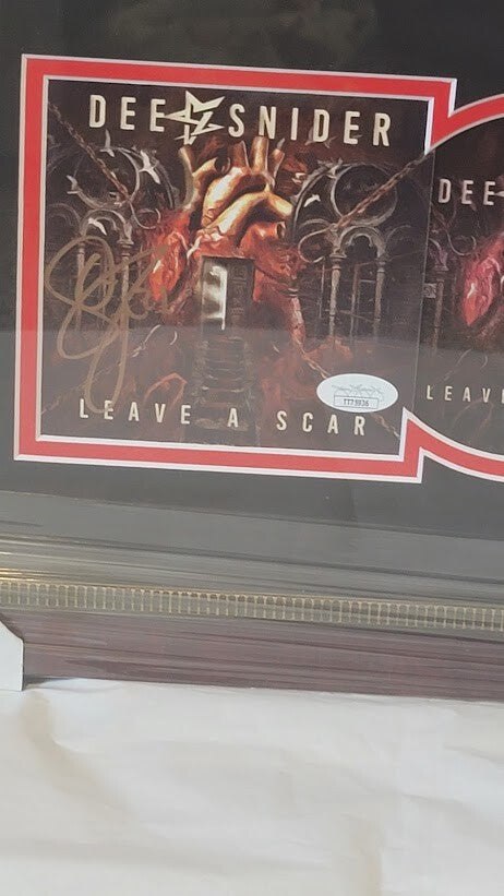 Dee Snyder autographed CD  Framed JSA Leave a Scar CD Twisted Snyder