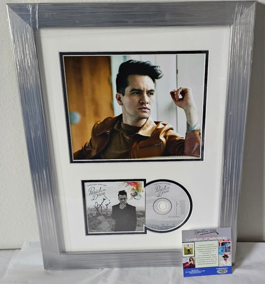 Brendon Urie Signed To Weird to Live To Rare to Die Panic at the Disco COA