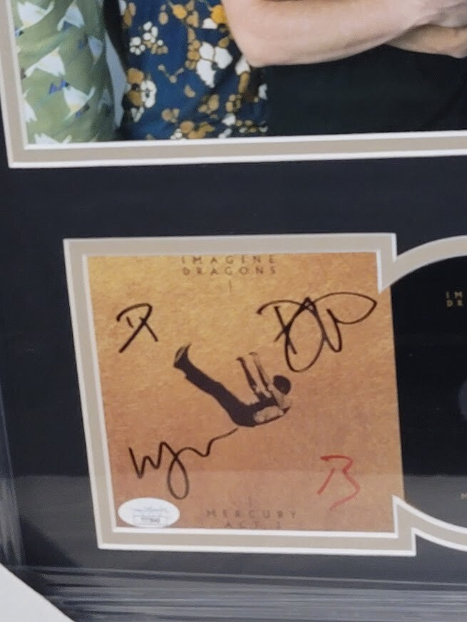 Imagine Dragons Signed Autographed Mercury Act 1 CD JSA Framed