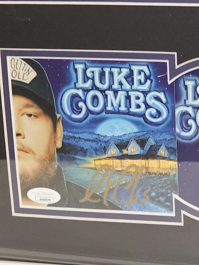 Luke Combs SIGNED Gettin Old CD Autographed JSA Authenticated COA Framed