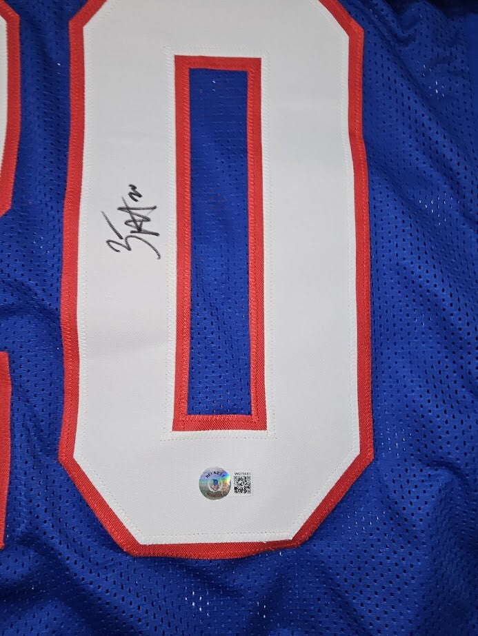 Zack Moss signed Jersey Buffalo Bills Beckett Authenticated XL