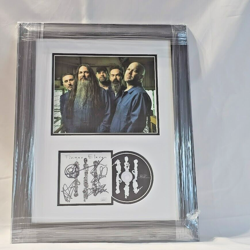 Finger Eleven Band Signed Autographed Self Titled CD  JSA COA Framed