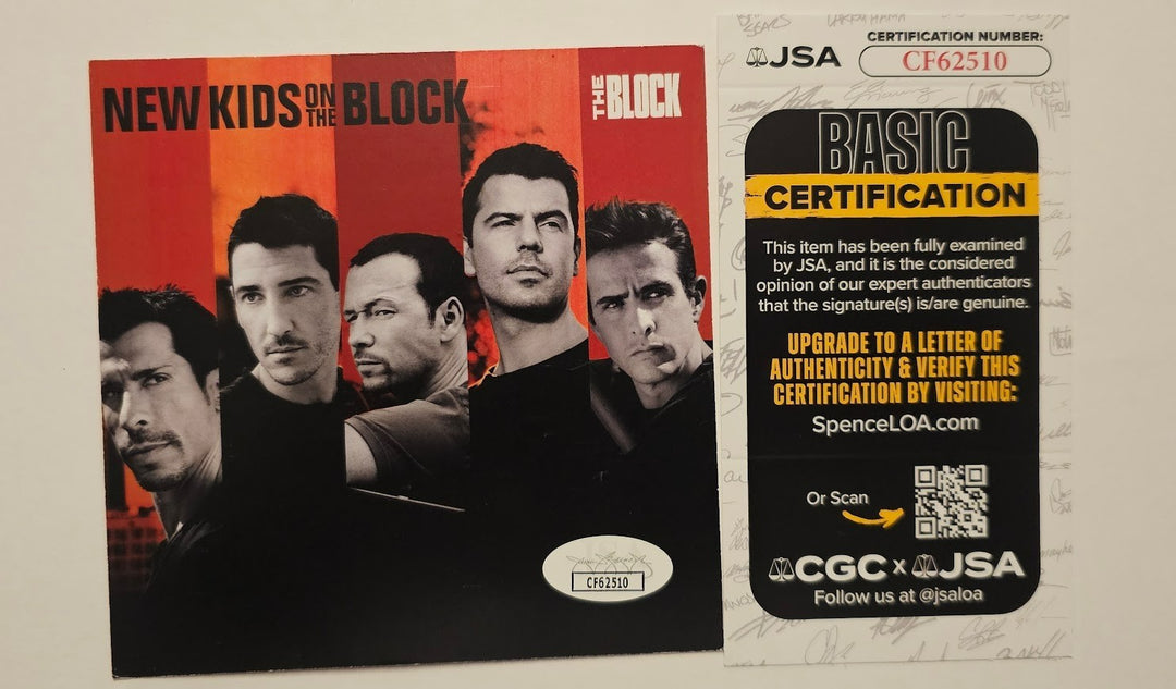 New Kids on the Block  Band Signed CD  Autographed  JSA COA