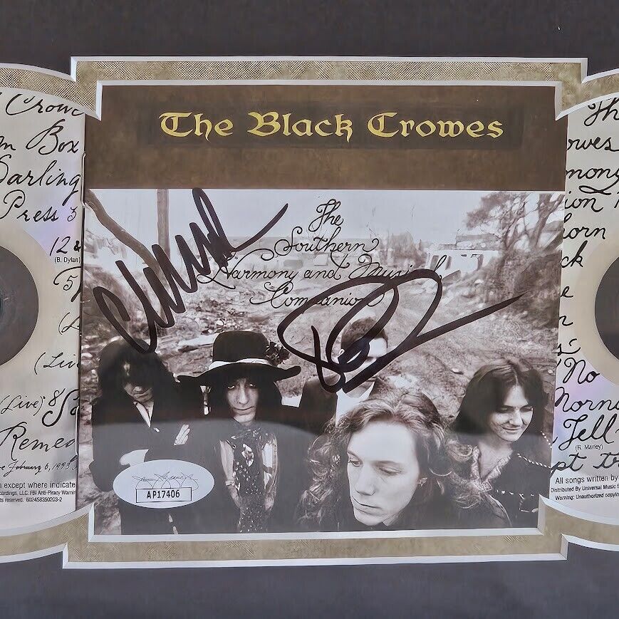 The Black Crowes Signed CD The South Harmony and Musical Companion JSA COA