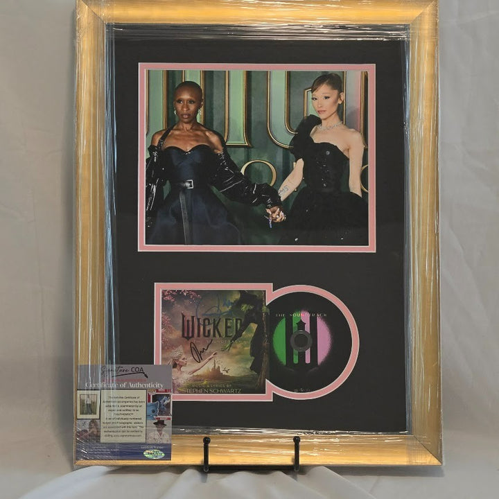 Ariana Grande Cynthia Erivo Autographed Signed Wicked for Good CD Certified COA