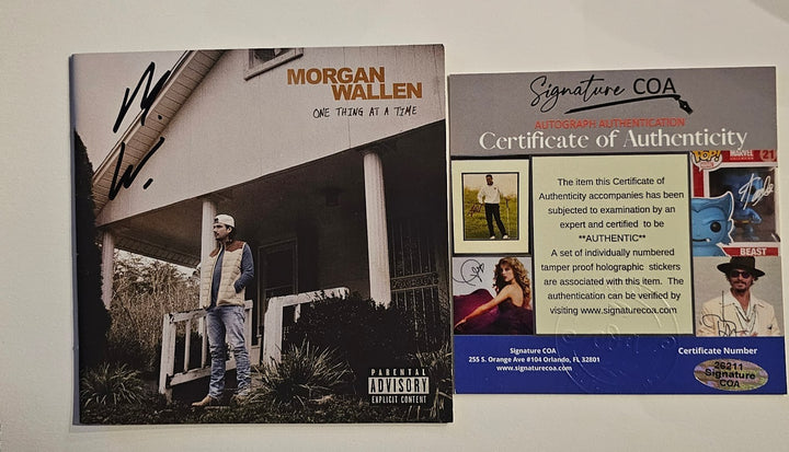 Morgan Wallen  signed autographed One Thing at a Time CD  COA