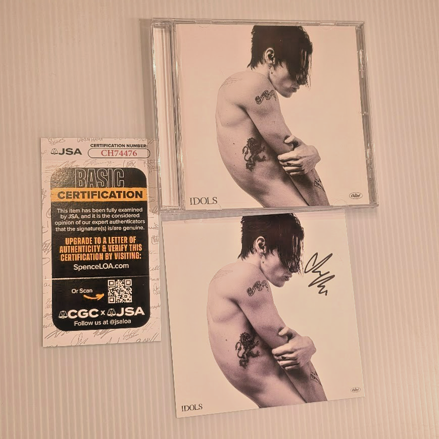 Yung Blud Signed autographed  idols CD insert  JSA COA