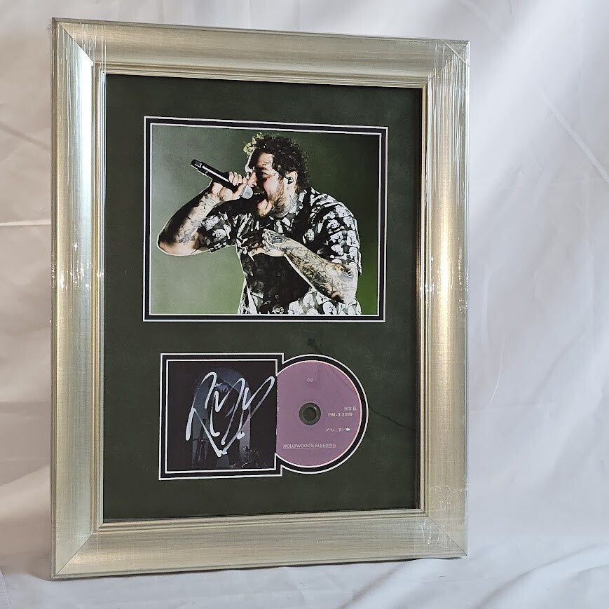 Post Malone Signed Autographed Hollywoods Bleeding CD JSA Letter of Authenticity