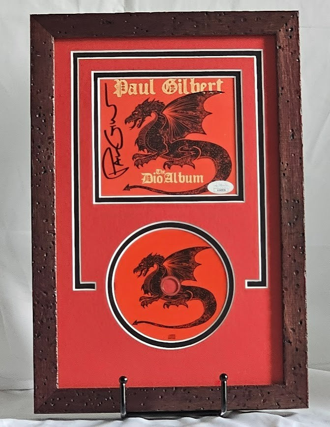 Paul Gilbert Signed Autographed The Dio Album CD JSA COA framed