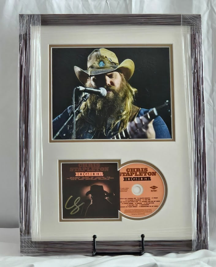 Chris Stapleton  Signed autographed Higher CD  Framed COA
