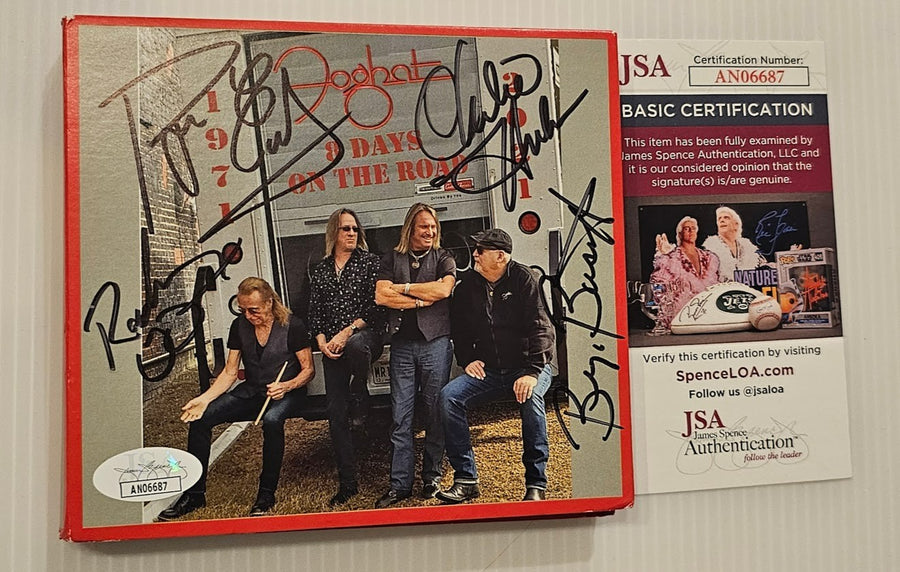 Foghat Signed Autographed  8 Days on the Road CD and DVD JSA COA