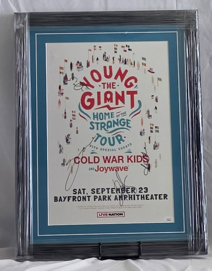 Young the Giant  Signed Concert poster Bayfront Park  Autographed  JSA Certified
