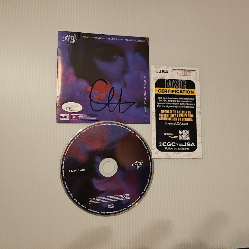 Chelsea Cutler  Signed Autographed When I Close my Eyes  CD JSA