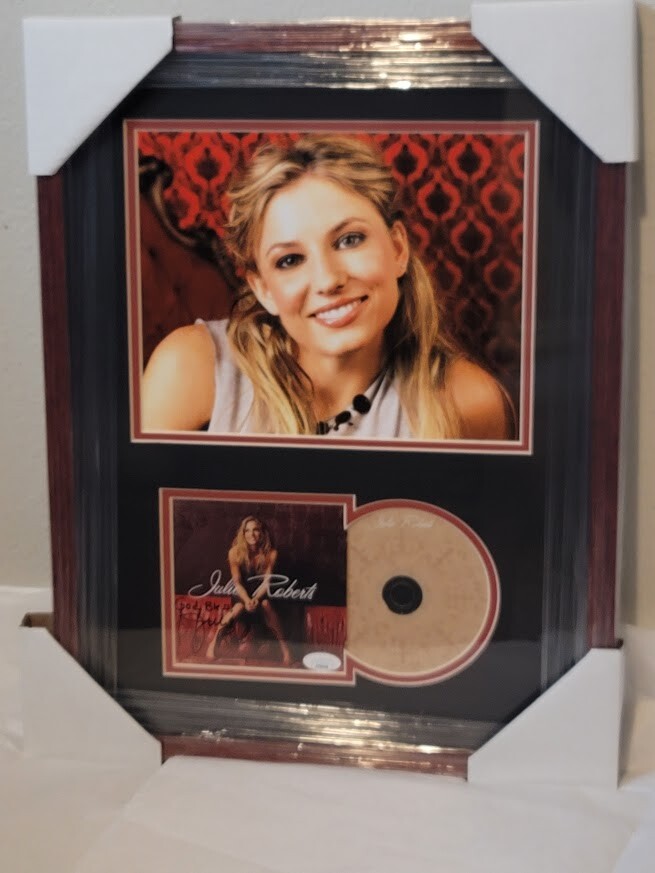 Julie Roberts autographed signed CD JSA Certified  Framed
