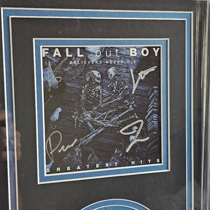 Fall Out Boy Band Signed Believers Never Die  CD Autographed JSA Certified