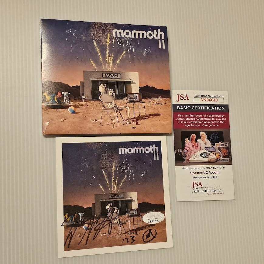 Mammoth WVH  Signed II  Autographed CD JSA  COA Wolfie  Wolfgang Van Halen