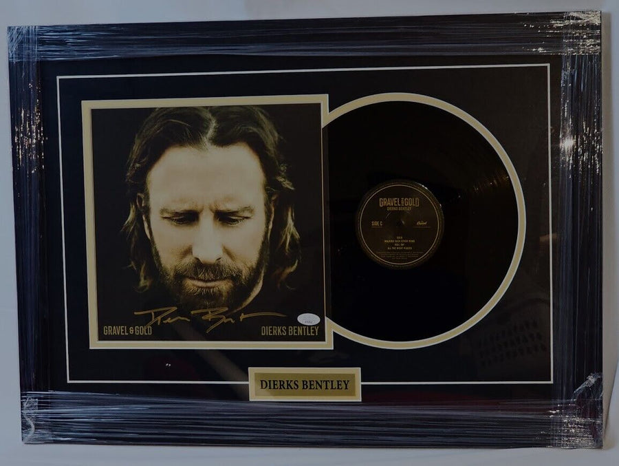 Dierks Bentley Signed Autographed Gravel & Gold LP  JSA Certified  Framed