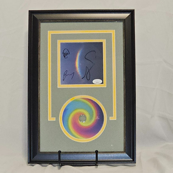 ColdPlay Band Signed Moon Music CD Framed Art Card Autograph JSA COA