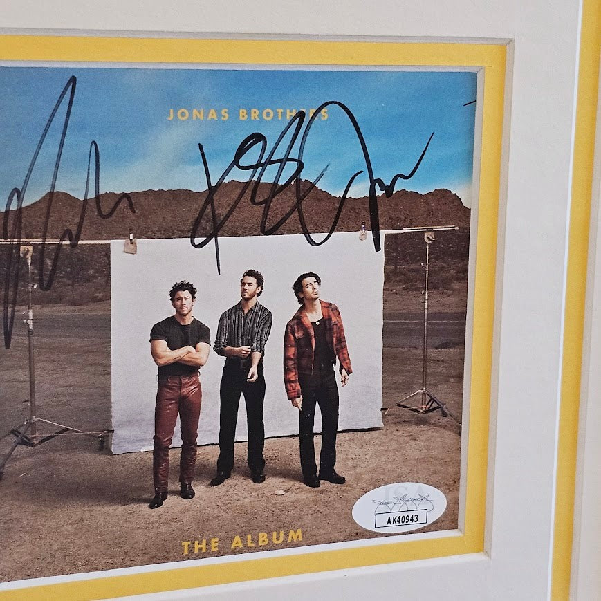 Jonas Brothers Signed The Album CD Autographed JSA Authenticated Framed
