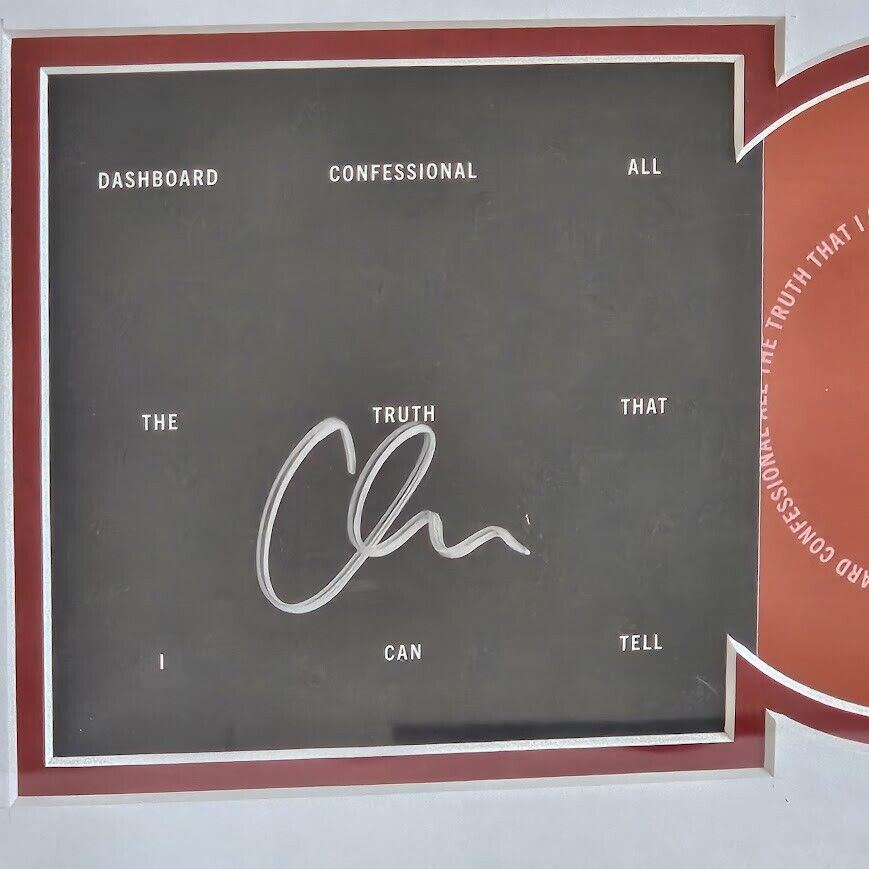 Dashboard Confessional Chris Carrabba signed autographed CD All The Truth JSA
