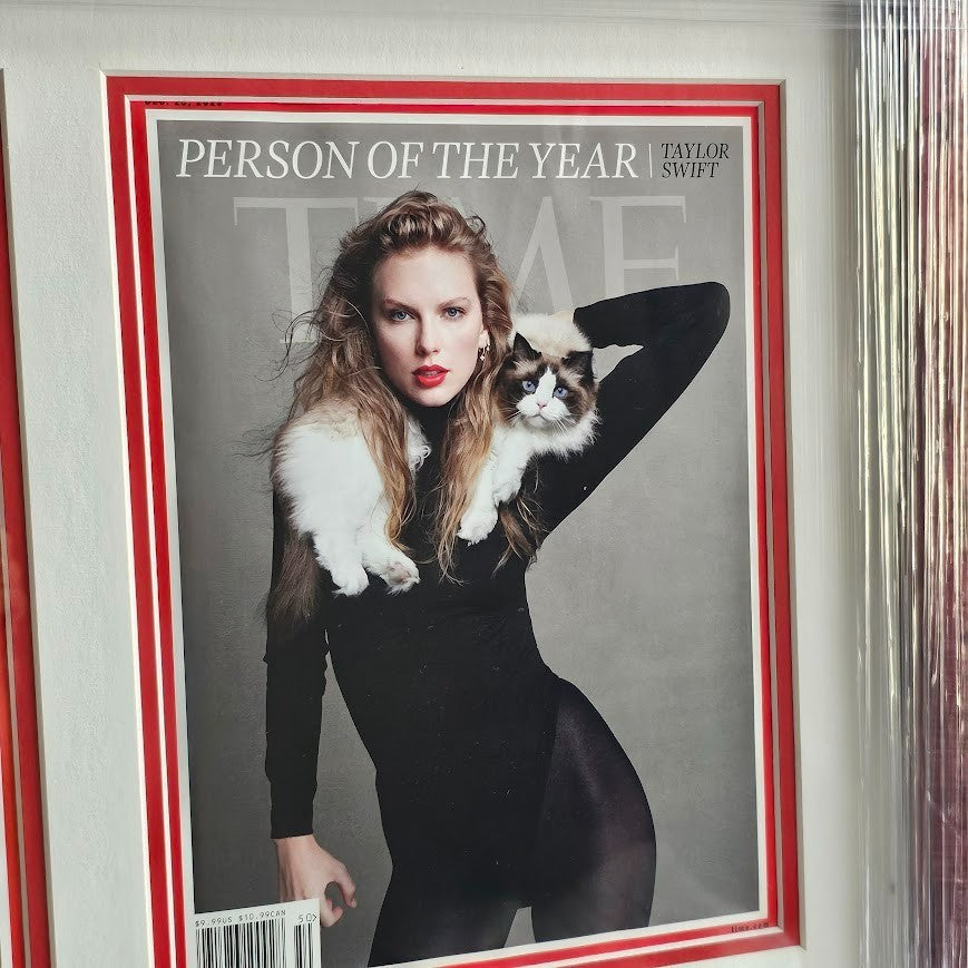 Taylor Swift Time Magazine December 2023 Person of Year 3 Cover Variants Framed