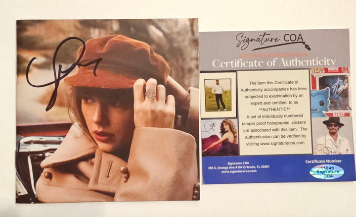 Taylor Swift Signed Red  CD Autographed Original print Alan Fox COA Eras