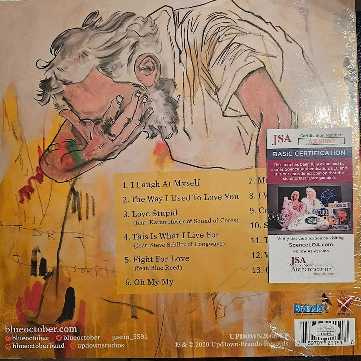 New Blue October Autographed This Is What I Live For Signed  Vinyl LP Record JSA