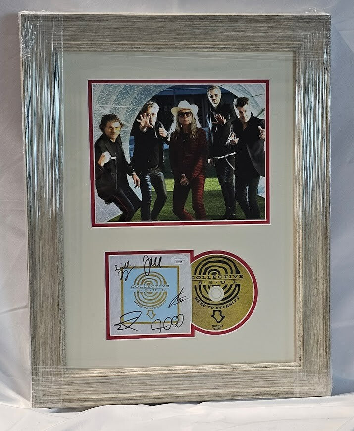 Collective Soul  Band Signed Autograph Here to Eternity CD Framed JSA COA