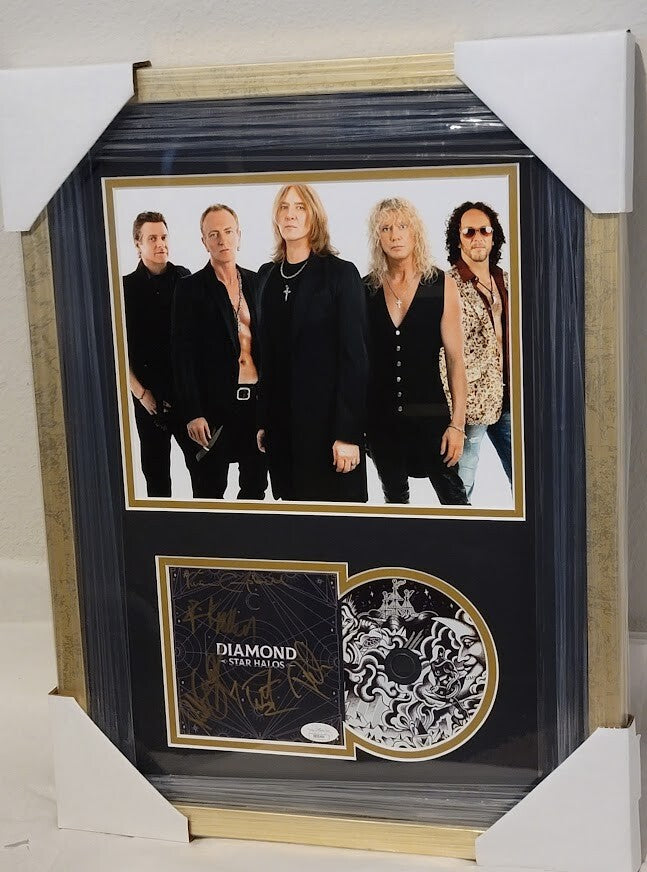 Def Leppard Band Signed autographed Diamond CD JSA Letter of Authenticity LOA