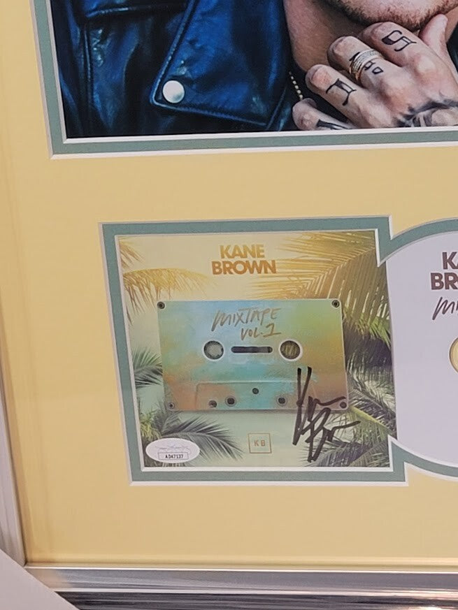 Kane Brown Autographed Signed Mixtape Vol 1 CD JSA  COA   Framed