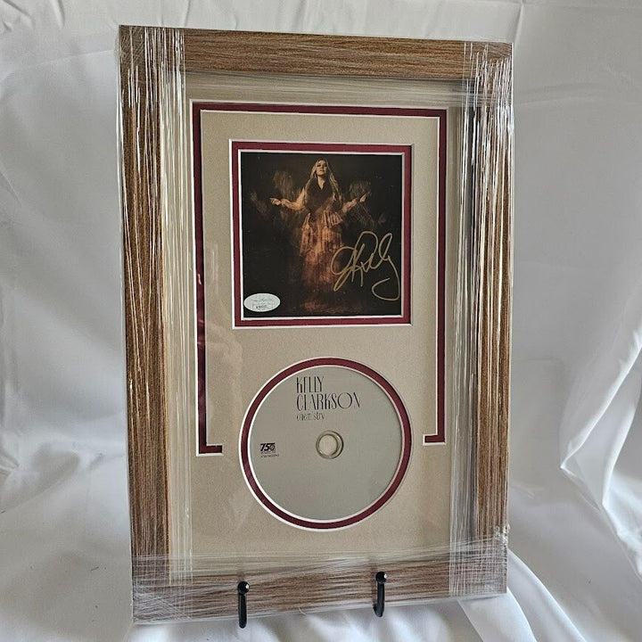 Kelly Clarkson Signed Chemistry CD Framed Art Card Autograph JSA COA