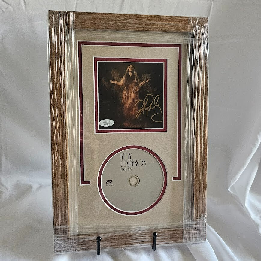 Kelly Clarkson Signed Chemistry CD Framed Art Card Autograph JSA COA