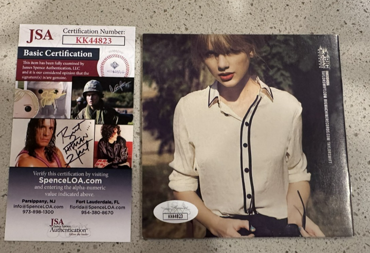 Taylor Swift Signed Autograph  Red CD ERAS Showgirl Poet Framed JSA COA