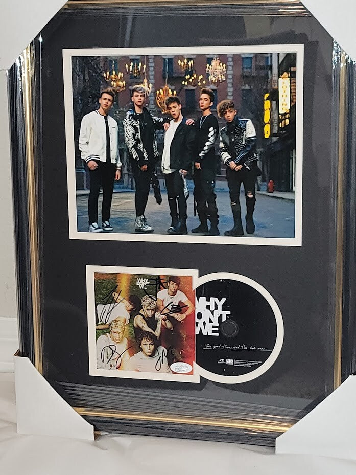 FULL BAND SIGNED WHY DON'T WE THE GOOD TIMES AND THE BAD ONES CD Framed WDW