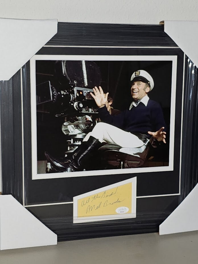 Mel Brooks Autographed signed Card JSA Certified Framed Space Balls