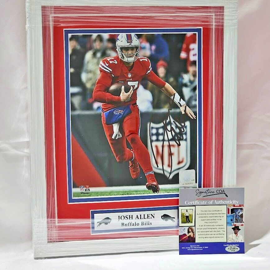 Josh Allen Signed Autographed 8x10  Fanatics picture COA Buffalo Bills