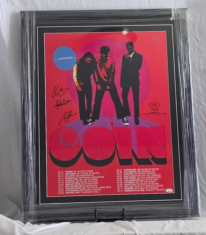 Coin  signed poster Dreamland 2020  JSA Certified COA Framed