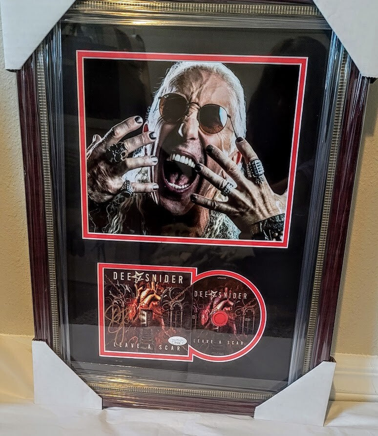 Dee Snyder autographed CD  Framed JSA Leave a Scar CD Twisted Snyder