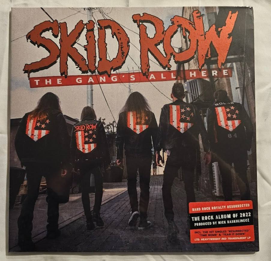 Skid Row Band SIGNED The Gang's all Here RED LP Vinyl Autographed JSA COA LMTD
