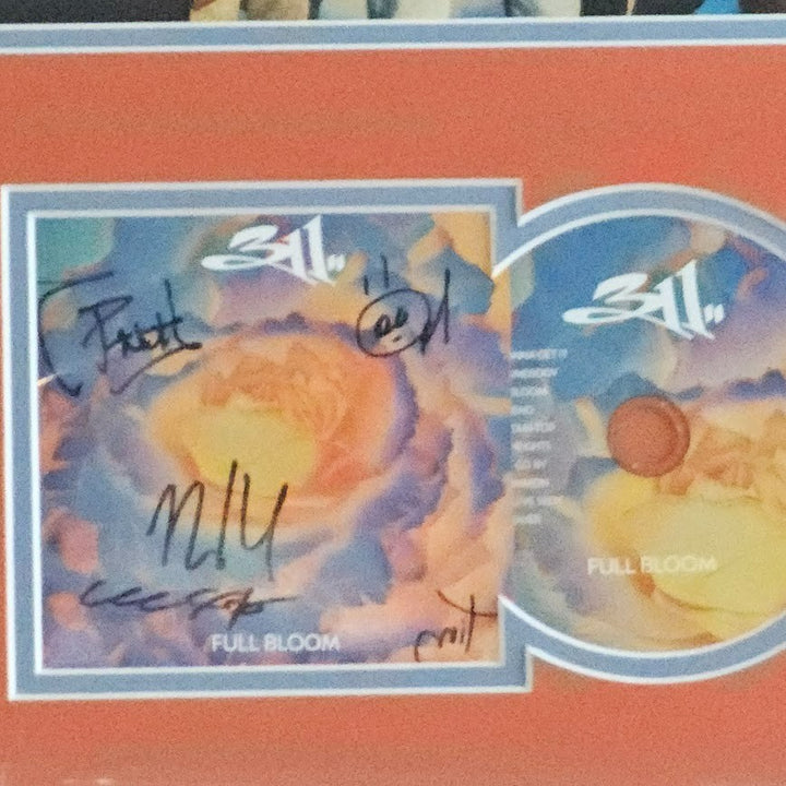 311 Band signed  Full Bloom Autographed  Signed CD Booklet JSA Certified