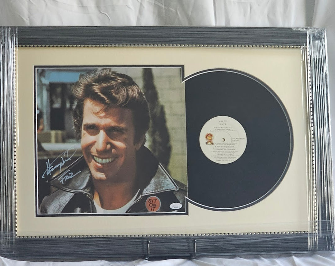 Henry Winkler signed LP Happy Days Fonzie's Favorites Autographed  JSA RARE