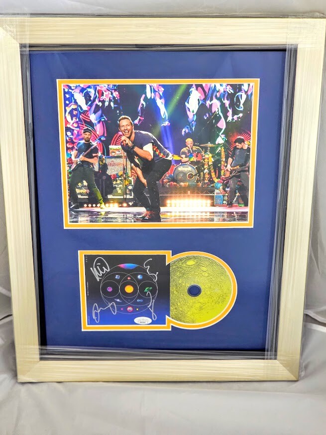 Cold Play Signed Music of the spheres CD Autographed JSA COA Framed